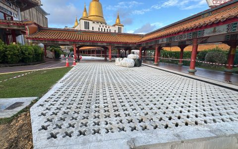 Kong Meng San Temple – Concrete Slab Casting