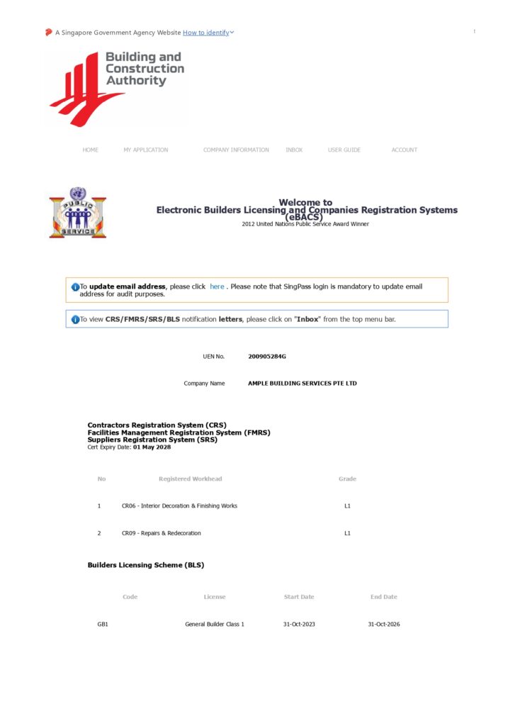 9. ABS BCA eBACS Contractor Registration and Workheads page 0001
