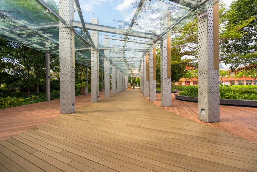 Timber decking installation in Singapore