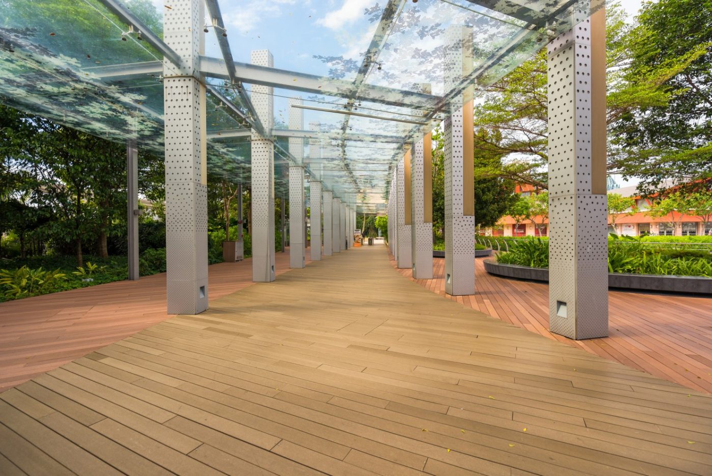 Timber decking installation in Singapore